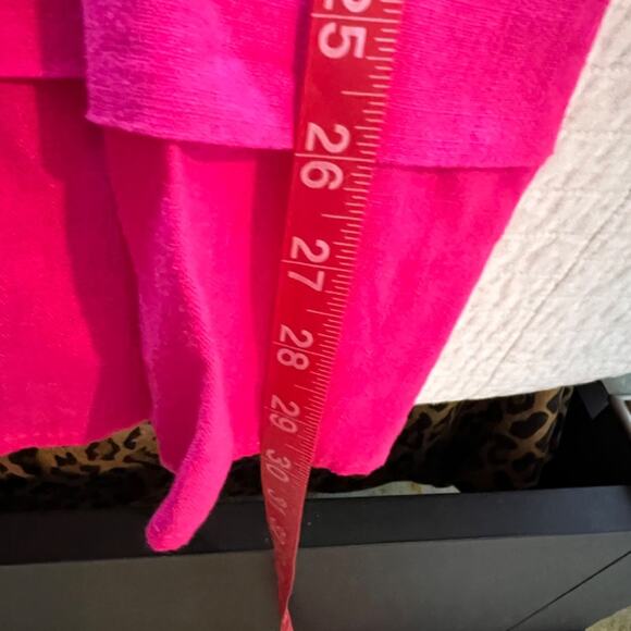 Hot Pink Open Back Summer Dress With Ties Size Small - Picture 7 of 7